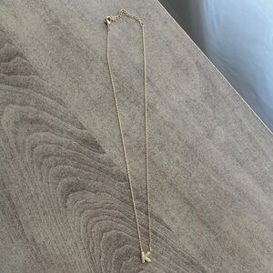 Gold K necklace